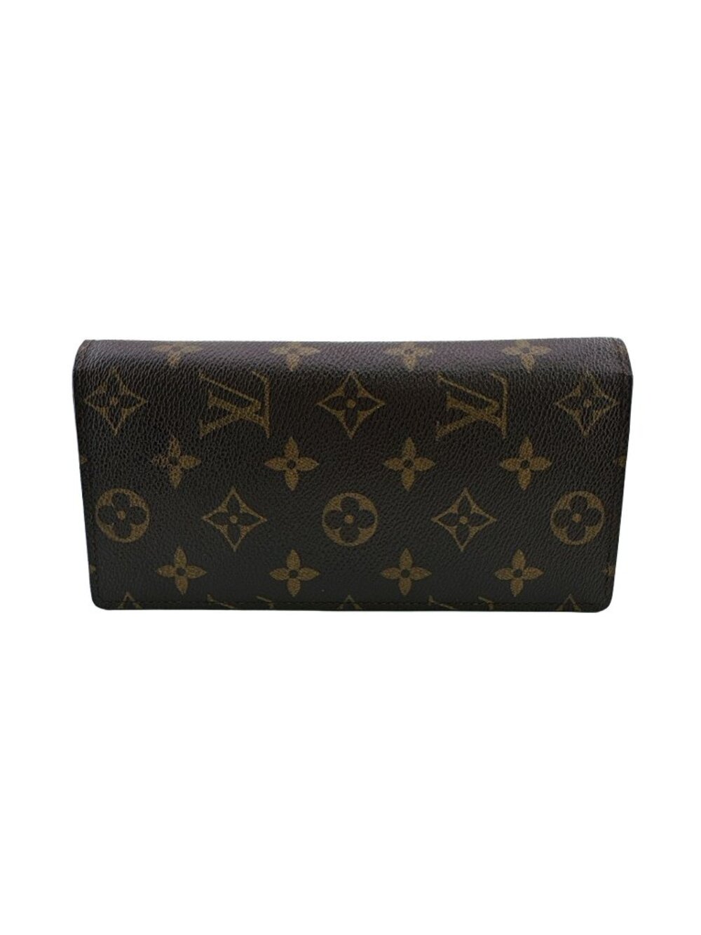 Louis Vuitton Portefeuille Brazza Monogram Leather Brown Wallet Bifold